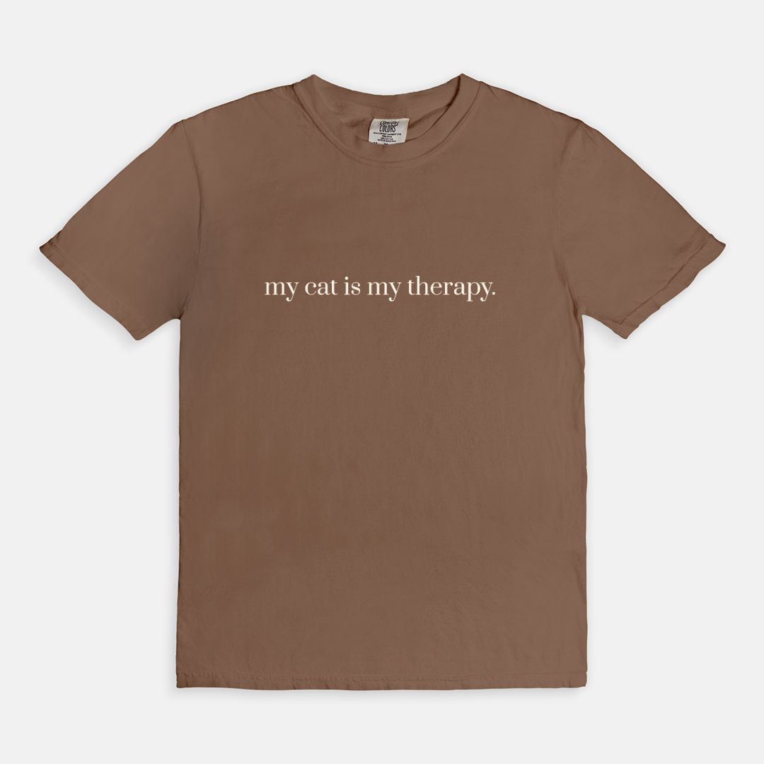 Comfy Tees - my cat is my therapy