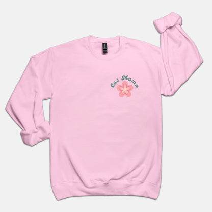 Comfy Sweats - Floral Cat Mama (crewneck)