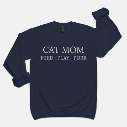 Comfy Sweats - Cat Mom Vibes (crewneck)