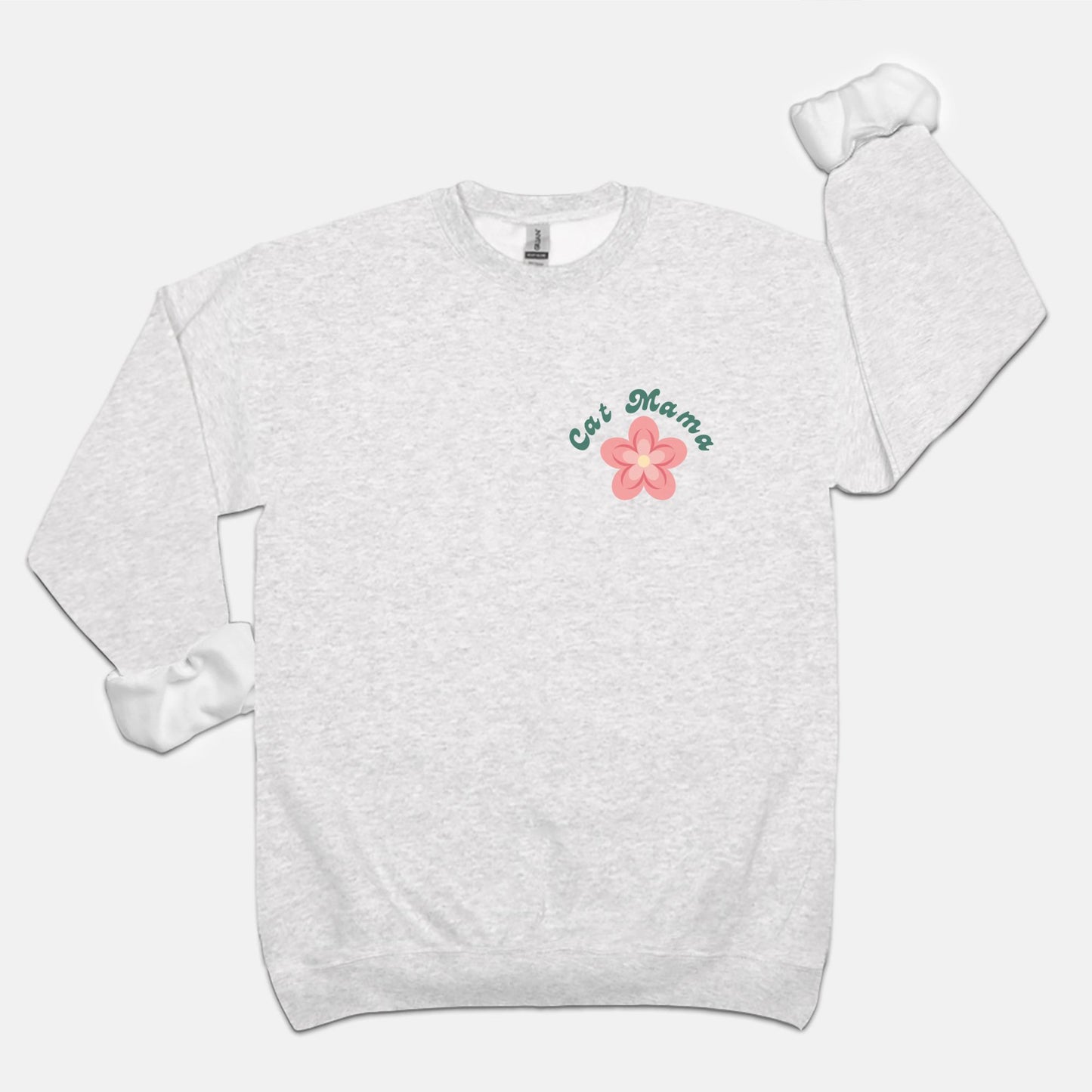 Comfy Sweats - Floral Cat Mama (crewneck)