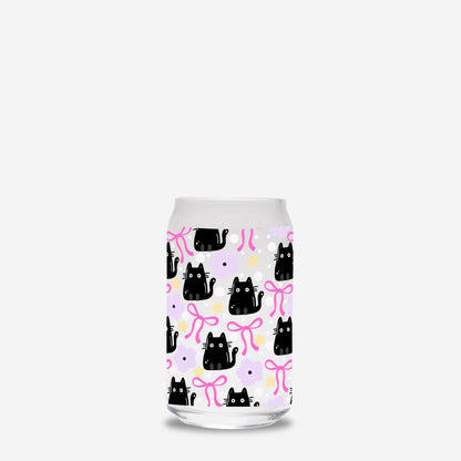 Bloom Cup - Bows & Black Cat (16oz)