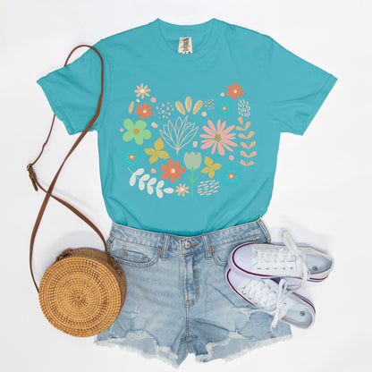 Comfy Tees - Floral Kitty