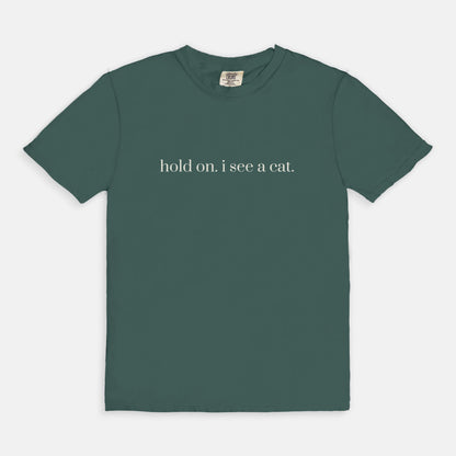 Comfy Tees - hold on. i see a cat.