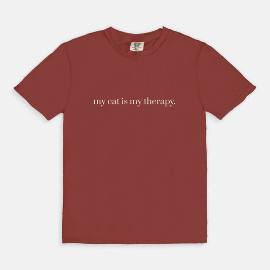 Comfy Tees - my cat is my therapy