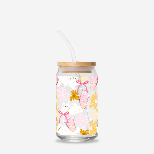 Bloom Cup - Boho Butterfly Cat (16oz)