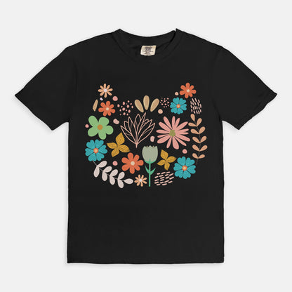 Comfy Tees - Floral Kitty