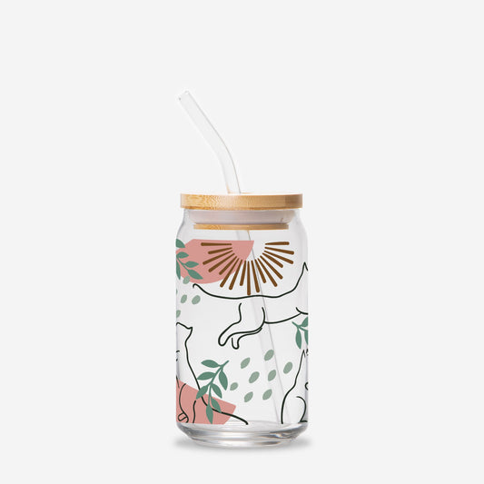 Bloom Cup - Floral Boho Cat (16oz)