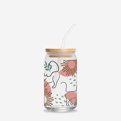 Bloom Cup - Floral Boho Cat (16oz)