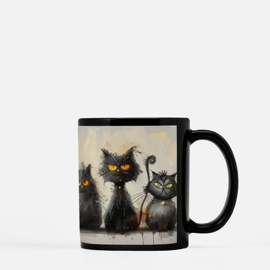 Brewware - Spooky Black Cats (black) (11oz)