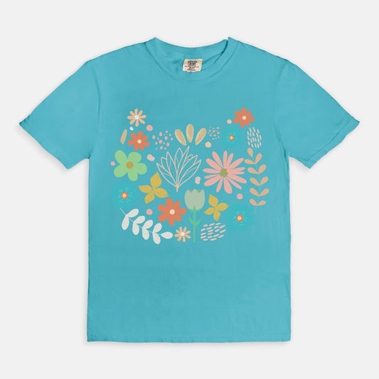 Comfy Tees - Floral Kitty