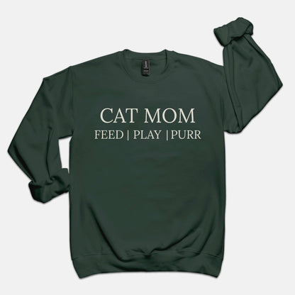 Comfy Sweats - Cat Mom Vibes (crewneck)