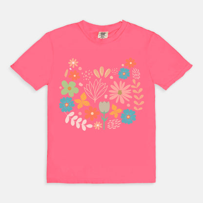 Comfy Tees - Floral Kitty