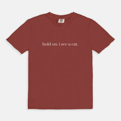Comfy Tees - hold on. i see a cat.