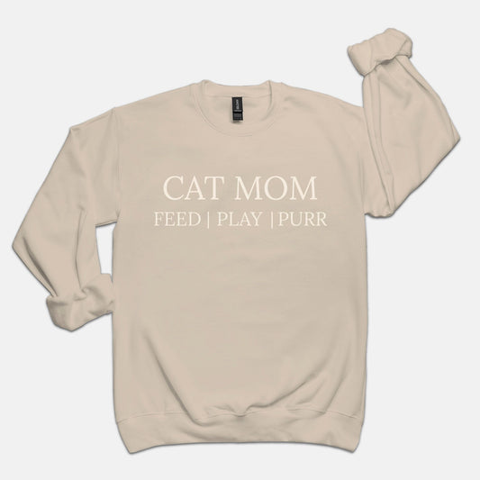 Comfy Sweats - Cat Mom Vibes (crewneck)